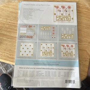 Spellbinders Large Die of the Month new in package never opened